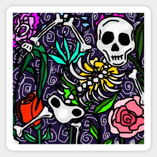 Skeleton Bouquet Sticker